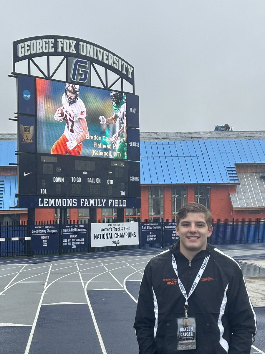 I am excited to receive an offer to George Fox University!

Had an amazing visit on campus! Extremely impressed with their program, coaches, and academics. 

Thank you to Coach Sanders and the Bruin coaches for the visit and this incredible opportunity!

<a href="/GFUAthletics/">George Fox Athletics</a>