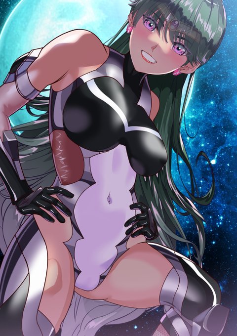 おはようございます❤(#^.^#)
褐色美人のプルゥ～ト姉さま❣❣
ボインちゃん❤
#セーラー対魔忍プルート 
#褐色 