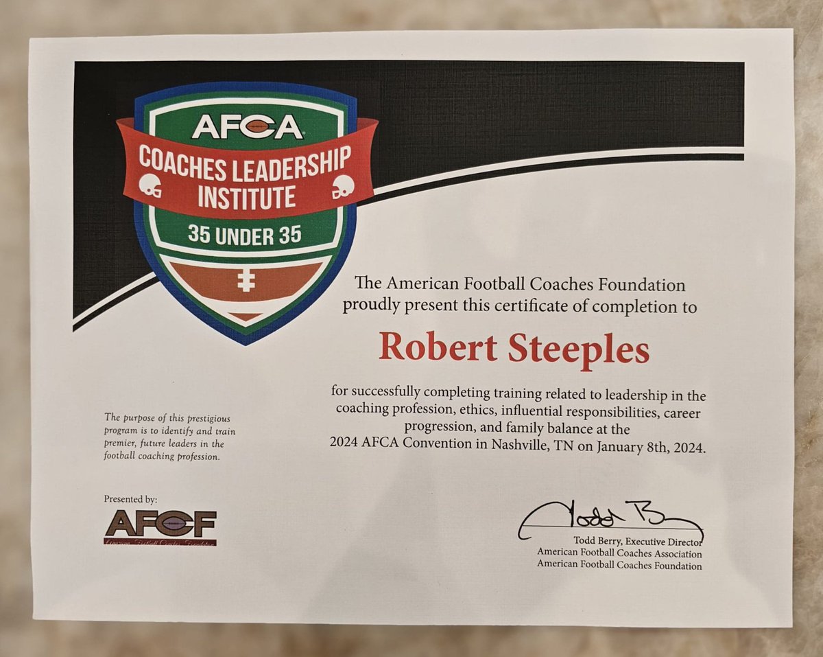 The @WeAreAFCA 35 Under 35 Leadership Institute was everything I hoped it’d be! Answered my questions. Got me thinking. Validated values I held. & empowered me through connections w/ the torch carriers of this coaching profession. TY @CoachMarioPrice for the 1st Class experience!