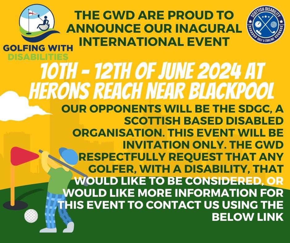 Our Inaugural match against SDGC is happening forms.gle/XBUif3sD9tubbo… <a href="/ScottishGolf/">Scottish Golf</a> <a href="/EnglandGolf/">England Golf</a> #gwd #sdgc #epicmatch