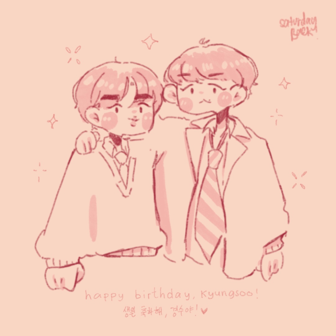 hehe it might not be a saturday aannd probably a tad bit late. but! happiest birthday to you dear kyungsoo (o´▽`o)
hope you stay healthy and happy and keep receiving all the love from the world!! ♡(｡- ω -)

#해피_됴데이_2024 #WinterStarKyungsooDay #HappyDODay #HappyKyungsooDay