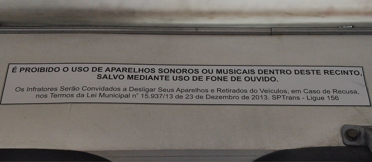 manulisp's tweet image. Oi @sptrans, oi @prefsp, td bom? 
Oq vcs pensam em fazer sobre motoristas/cobradores de ônibus q usam o celular (e até caixinhas de som😳) emitindo música alta durante as viagens? Vms fazer cumprir a lei municipal 15.937/13? 
#sptrans #pmsp #prefeiturasp #lei15937 #busaosemmusica
