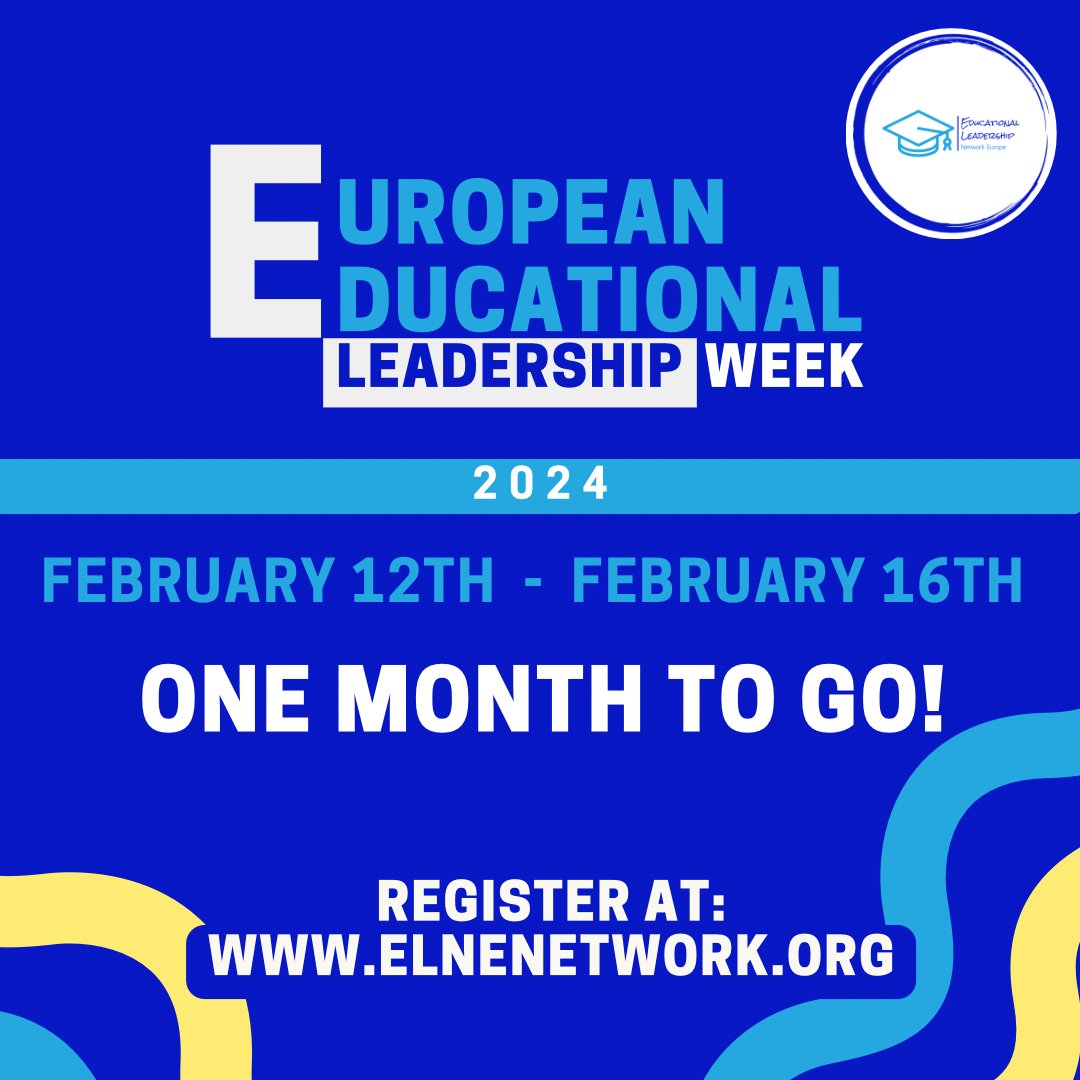 elnenetwork's tweet photo. The countdown has begun!⏰

One month until we explore collaborative leadership in education through inspiring webinars, interactive workshops, panel discussions and more!🤝 

@EUproVet @OBESSU @FEDE_OING @ed_comunitaria 
@TUIunion 
#ELNEFriday #EELW2024 #EducationalLeadership https://t.co/5V0c8WHvAS