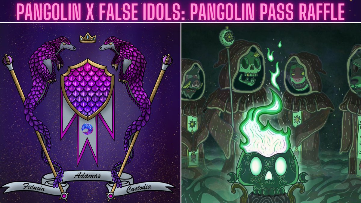 🥳We have been chosen!

⤵️Join <a href="/PangolinCardano/">Pangolin Protocol</a>'s Discord to enter a raffle based on your holdings in all of our collections at False Idols: OG collection, Animated, Winter Idols, and Collabs!

⚖️This will be weighted based on your holdings so delist to maximize your odds!

This