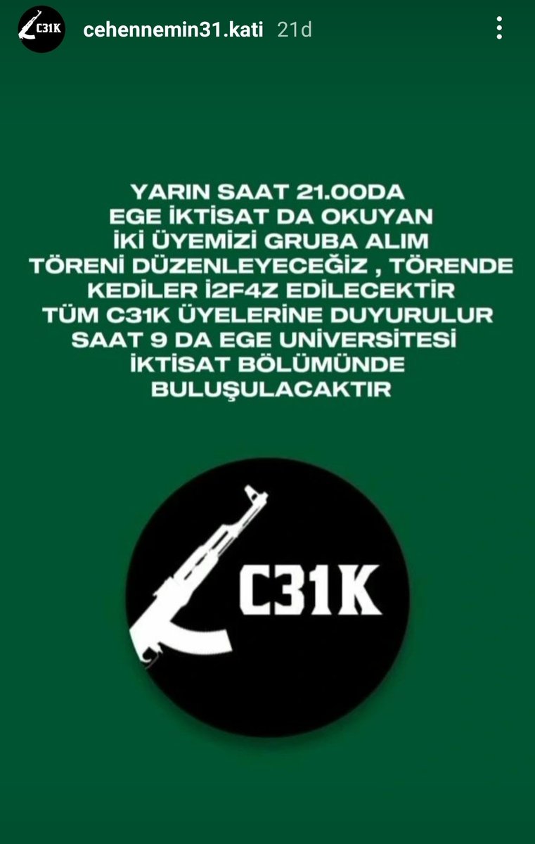 Hayvan düşmanlığını hafife alıyorsunuz.
Bakın bu işin sonu iyiye gitmiyor.
<a href="/AliYerlikaya/">Ali Yerlikaya</a> <a href="/TC_icisleri/">T.C. İçişleri Bakanlığı</a>
#c31ktutuklansın
#SokakHayvanlarıSahipsizDeğil