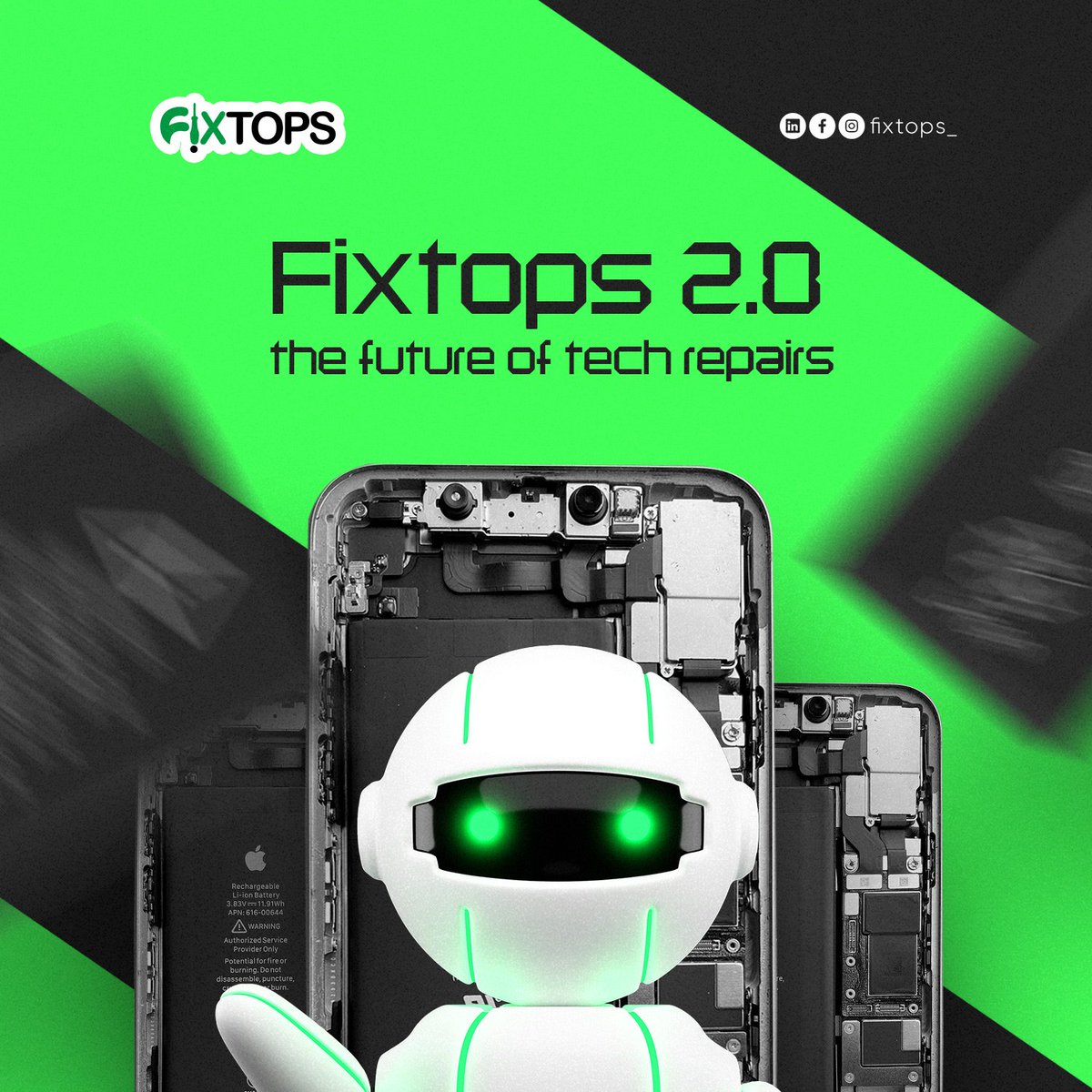 FixtopsMobile's tweet image. Fixtops 2.0 AI-powered chatbots assist in guiding customers through self-diagnosis or provide instant troubleshooting tips.

#AIRepair #RepairService #Fixtops2.0 #EfficientRepairs #TechnologyAdaptation #DeviceRepair #TopNotchService #QuickRepairs #AccuracyEnhancement