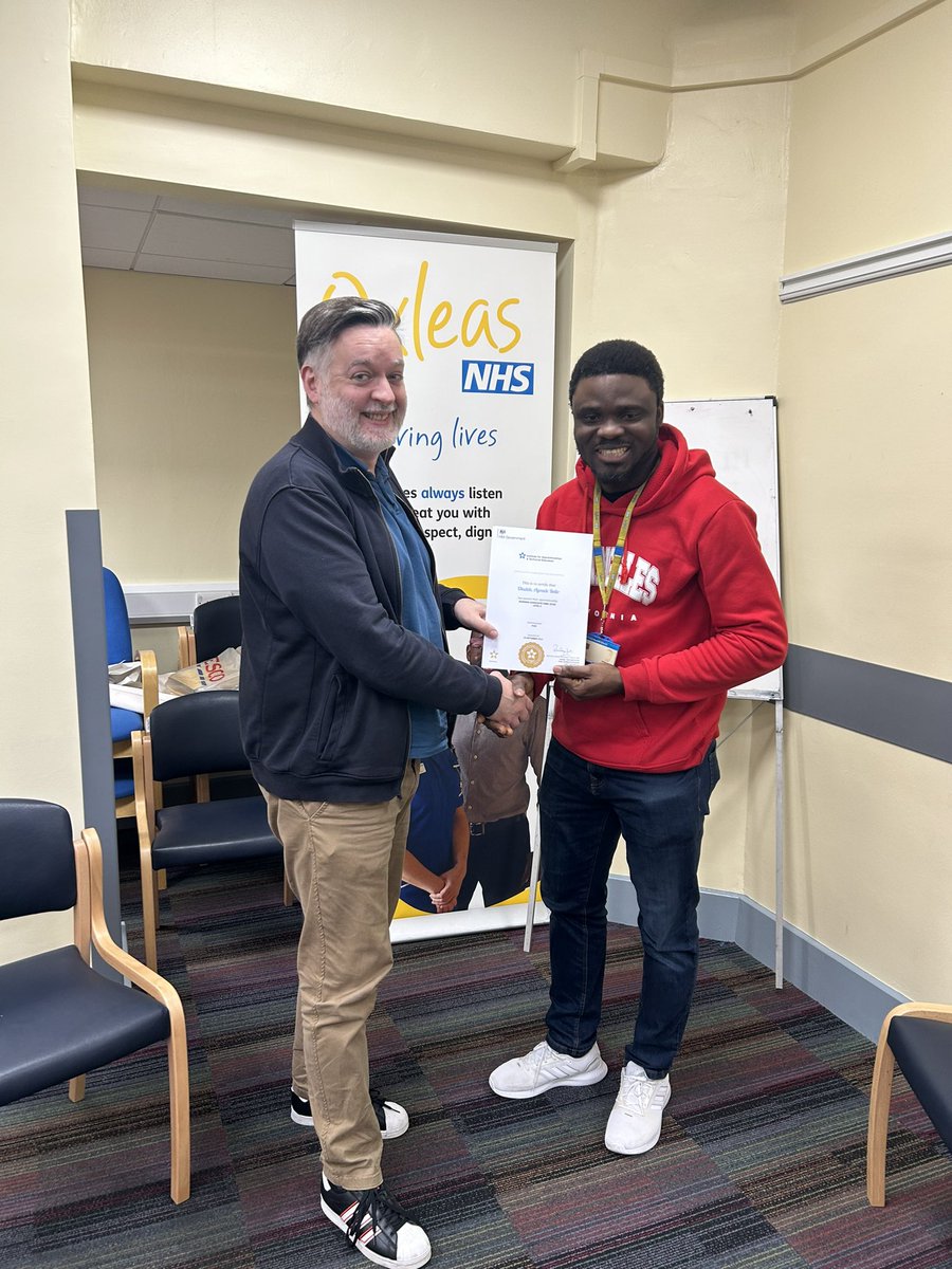 Congratulations Edirin &amp; Oludele Qualified Nurse Associate. Half way through preceptorship &amp; ALS with <a href="/OxleasNHS/">Oxleas NHS</a>.