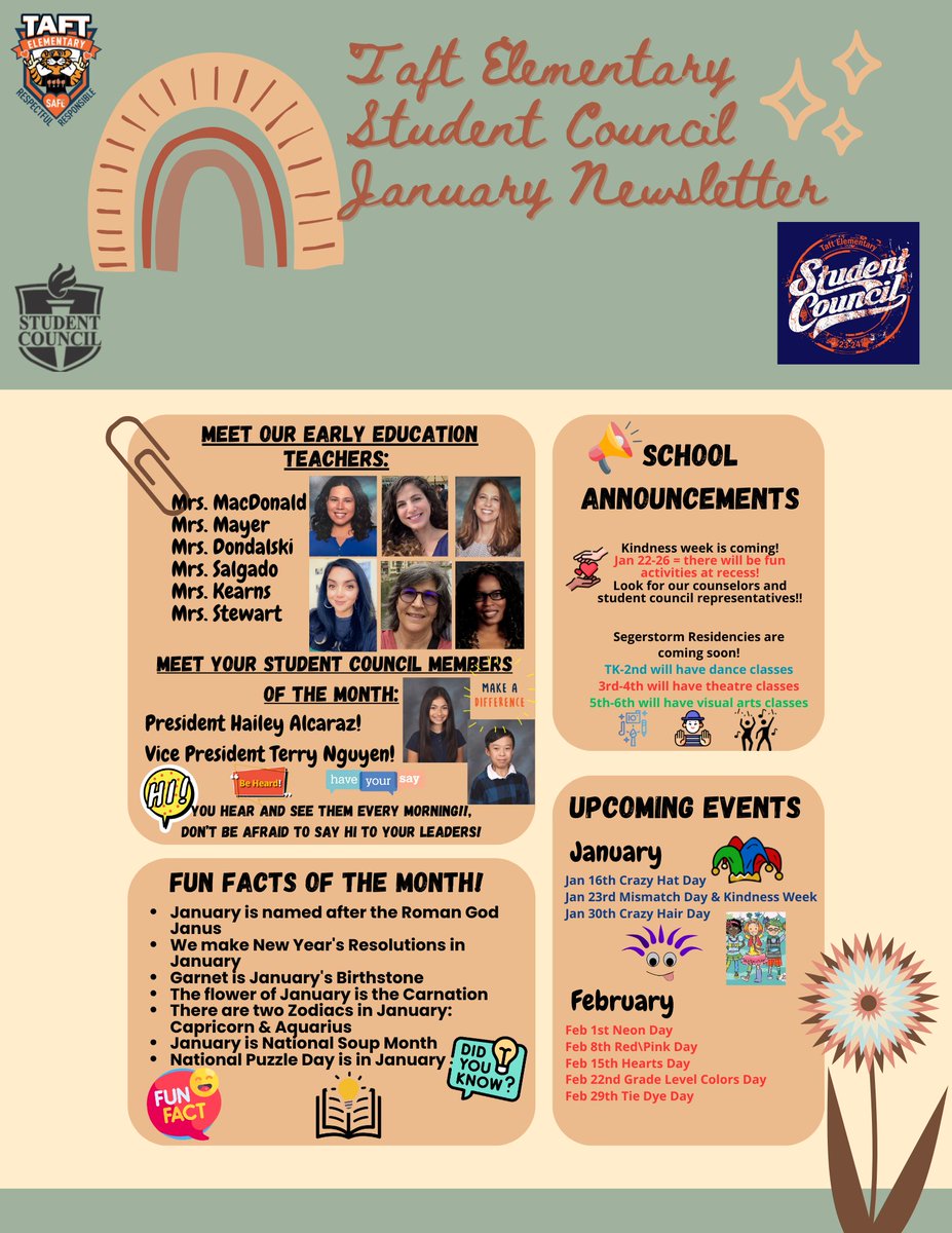 Strudent Council: January 2024 Newsletter