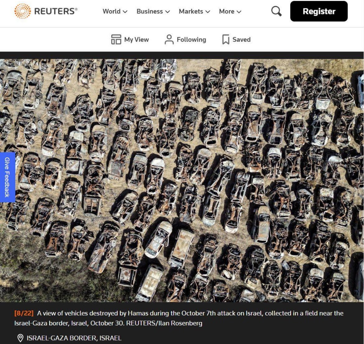 abierkhatib's tweet photo. Israel was quite happy to let the world believe it was “Khamas” who burned those cars and people in them Oct 7 

Israeli newspaper Yedioth Ahronoth confirmed it was #Israel 

The page is down now. https://t.co/tAdwXGGpub