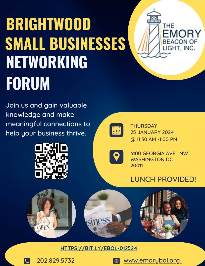 Emorybol's tweet photo. Brightwood Small Business Networking Forum https://t.co/8GY7ZRceLi