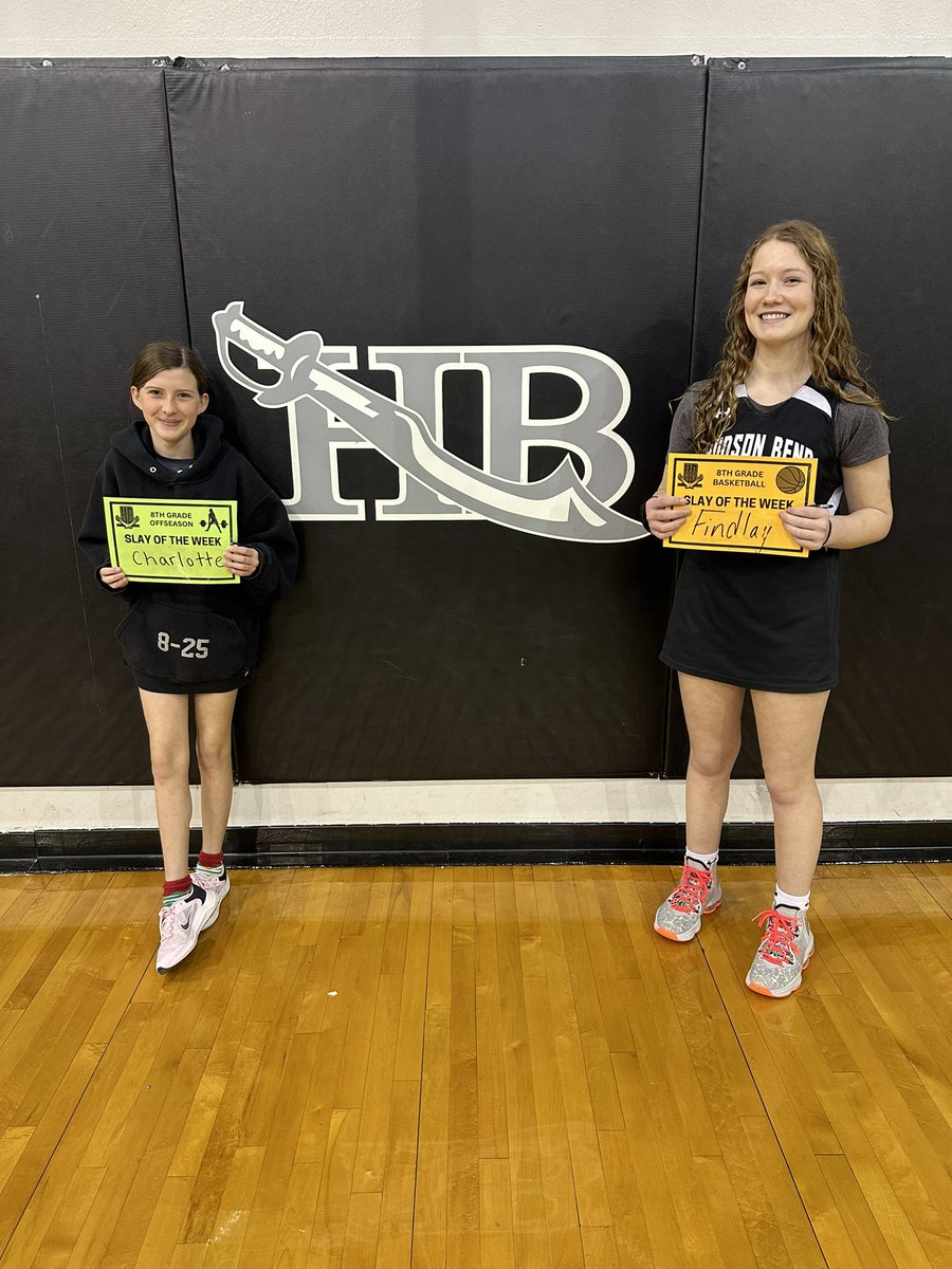 Our 8th grade Slays of the Week! Way to work!

Basketball : Findlay
Offseason : Charlotte