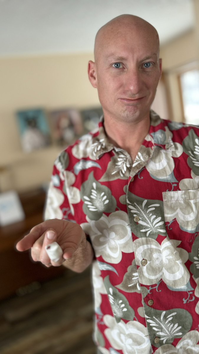 I got <a href="/BlossMark/">Mark Bloss</a> a fancy knife for Xmas. We’re already running out of gauze….