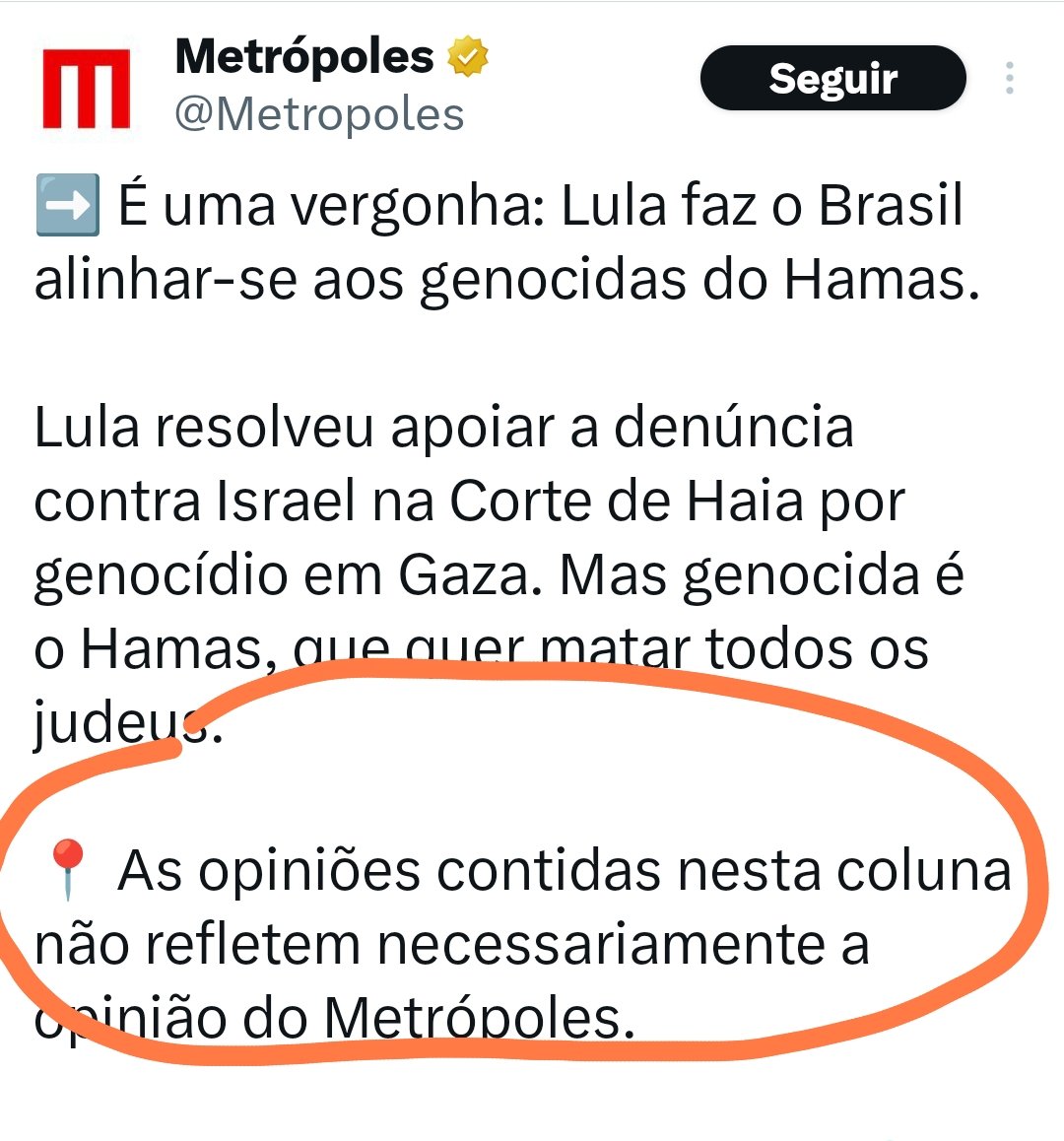 eunetto's tweet photo. @mariosabinof Só não entendi o Jornal pagar um reporter para escrever uma matéria e deixar claro que não quer se associar ao que ele escreve. https://t.co/xkleHald8J