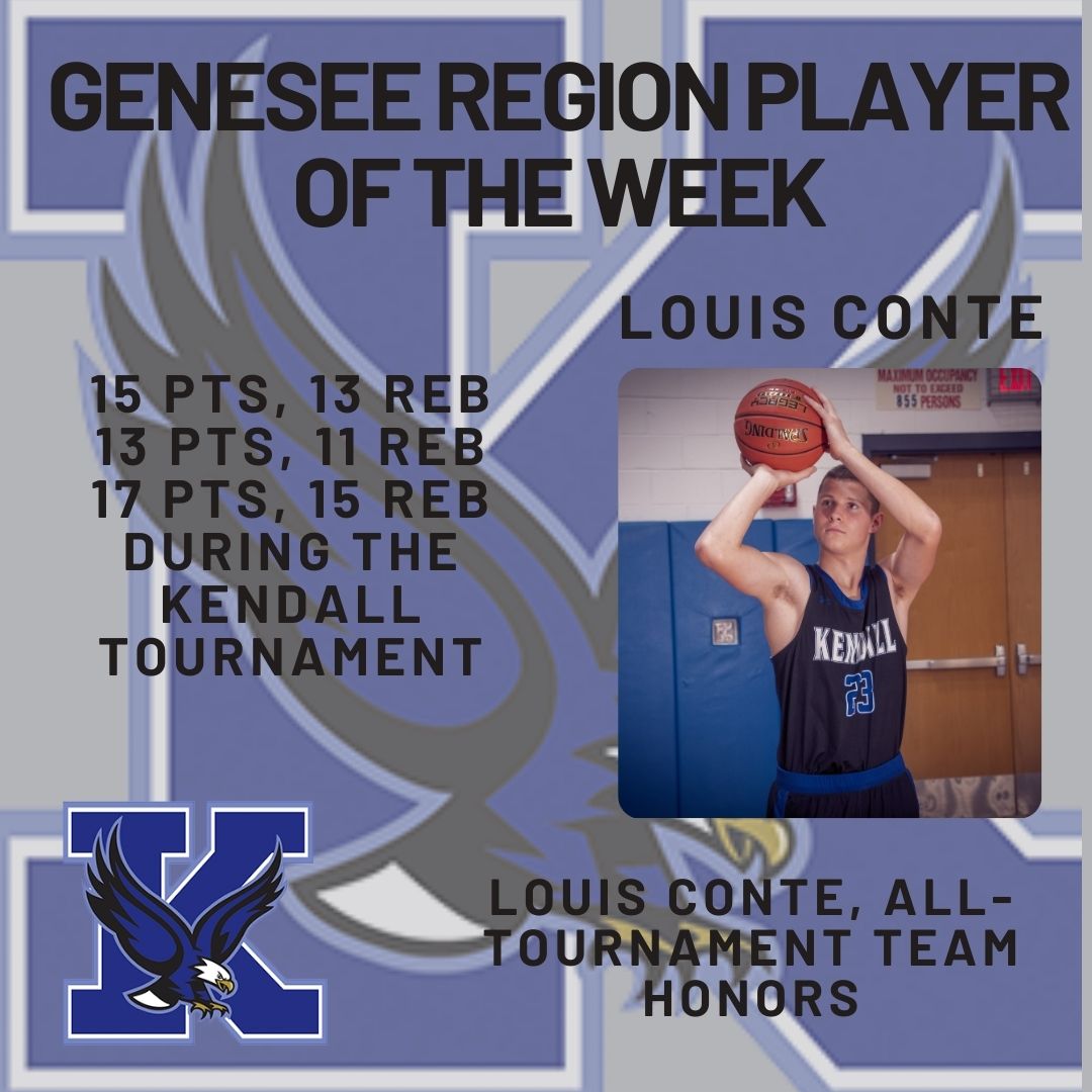 DrieselMark's tweet photo. Congratulations to Louie Conte on being named GR Player of the Week!! 🦅🏀 https://t.co/MFsS9y6sLr