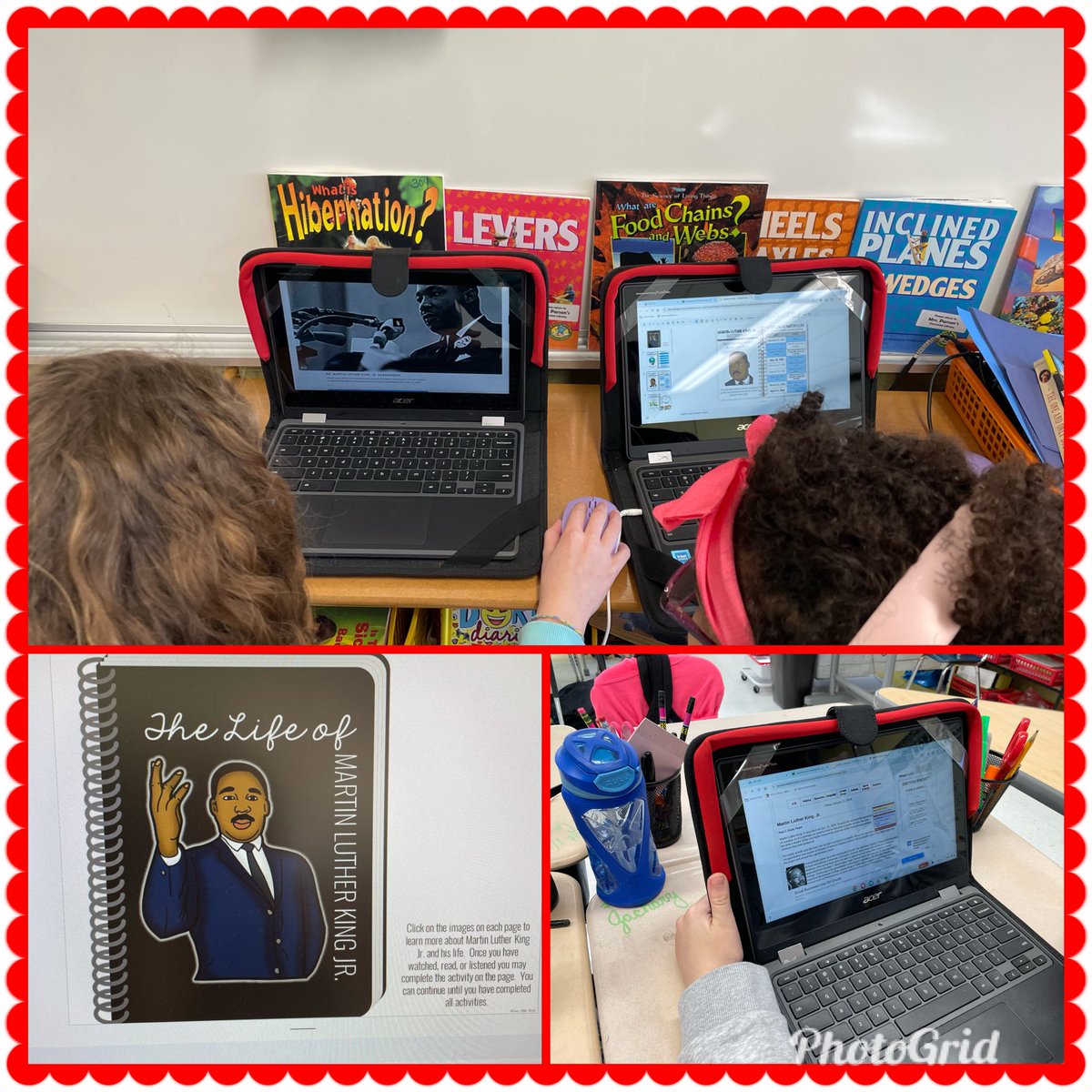 OquenockWI's tweet photo. Fourth graders learned about Martin Luther King Jr. They completed a Webquest in class to learn about his amazing accomplishments. @AmandaHarvey04 @RomanelliPaul
#WIproud
#watchusRoar #WestIslipStrong https://t.co/xzWdnqQkZL
