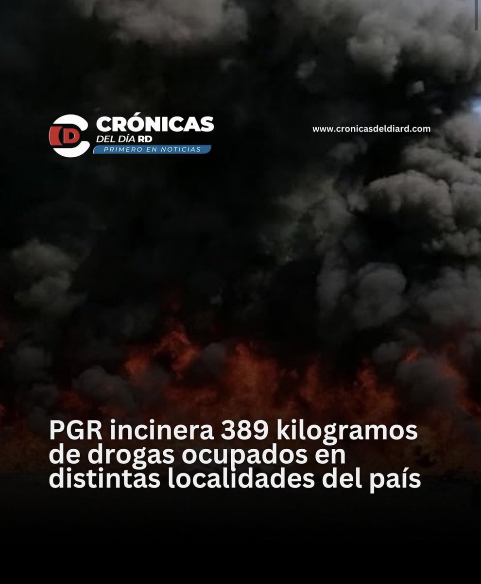 La Procuraduría General de la República, a través del Instituto Nacional de Ciencias Forenses (Inacif), incineró más de 389 kilogramos de drogas, ocupados en recientes operativos realizados en el país.

En total fueron incinerados 389.356 kilogramos de diferentes sustancias