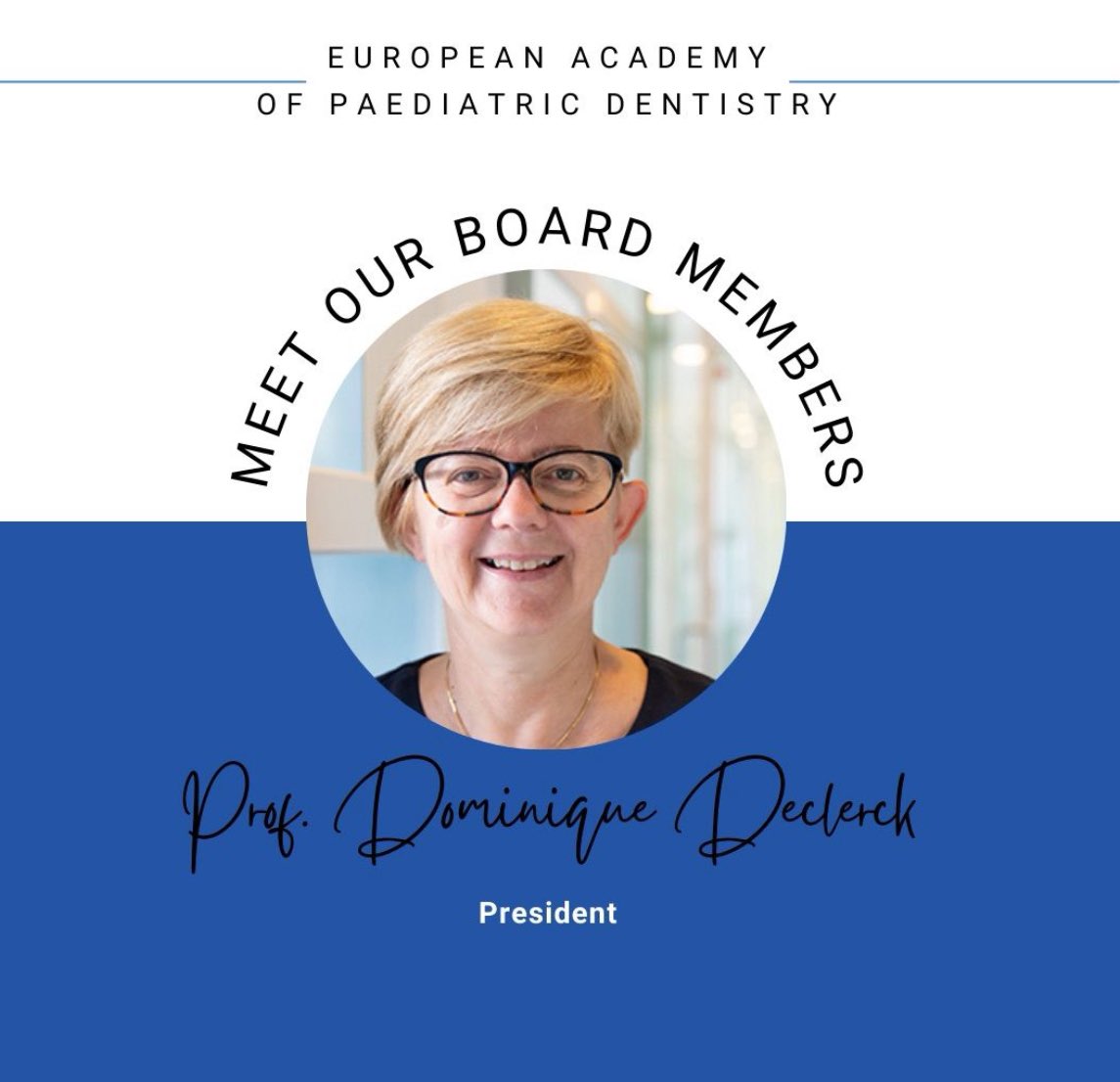 Excited to lead promoting oral health across Europe! Prof. Declerck, as President of the European Academy of Paediatric Dentistry, is dedicated to ensuring every child's dental journey is filled with care and expertise. Join us to empower families for lifelong oral health