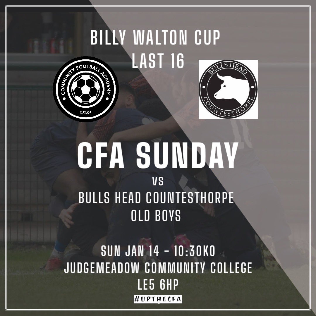 Boys are back in action as we welcome @BullsHead_OB in the Billy Walton Cup Last 16. 

Come and show your support! 

#UPTHECFA
#BETHE12THMAN