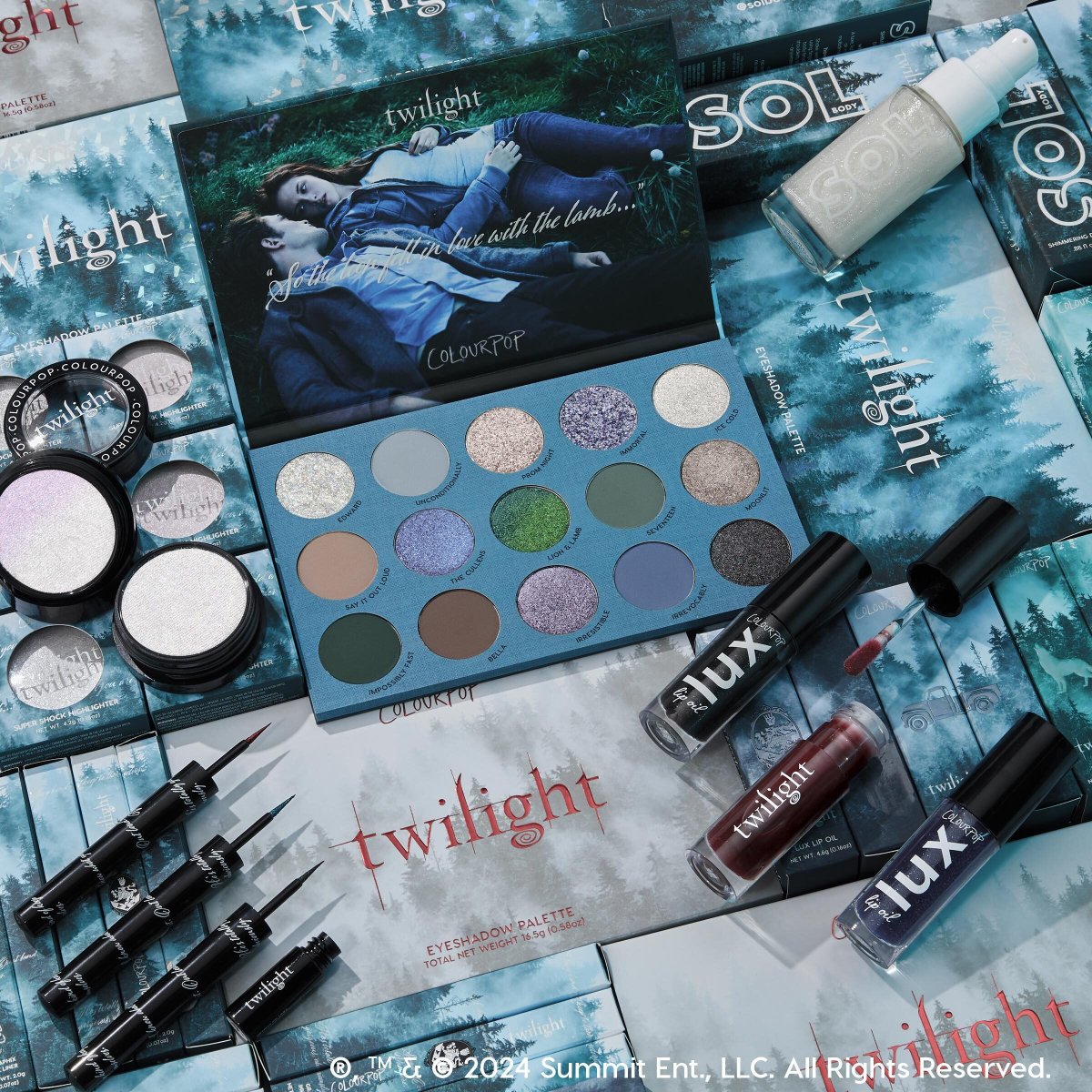 #SWEEPSTAKES Whether you’re Team Edward or Team Jacob, this is a sweepstakes you won’t want to miss! 🌲🩸🐺 THREE winners will receive the FULL Twilight X ColourPop Collection ✨

HOW TO ENTER:
✨ Like & RT
✨ Follow @colourpopco 
✨ Reply w/ 🖤