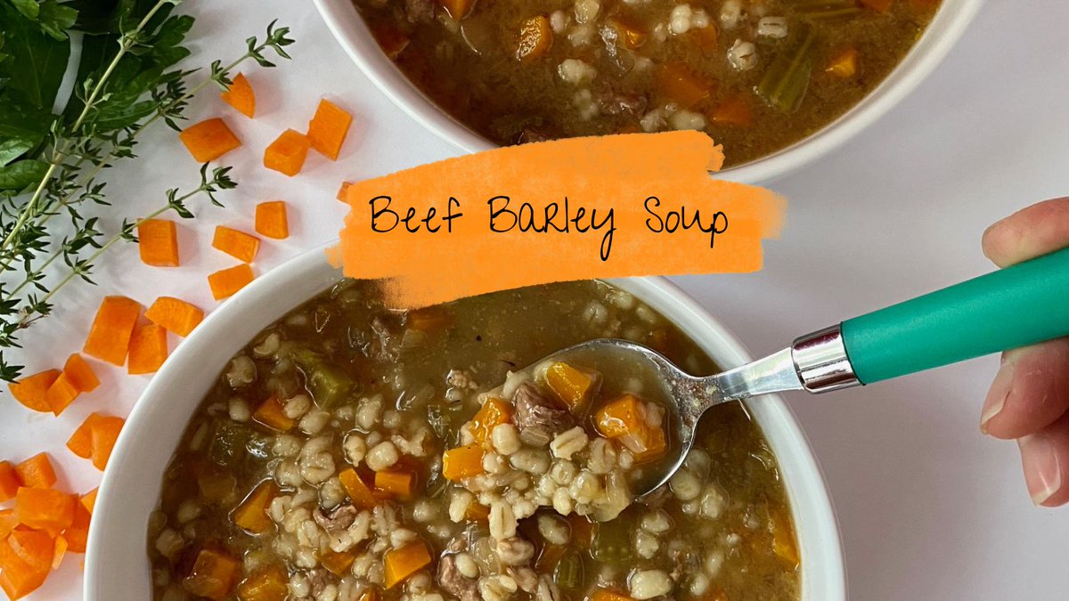 Chilly days are ahead! Warm up to this delicious hearty soup! Get the recipe here: nutritionsolutions.ca/2024/01/beef-a… #Dietitian #EatWellLiveWell #Soup