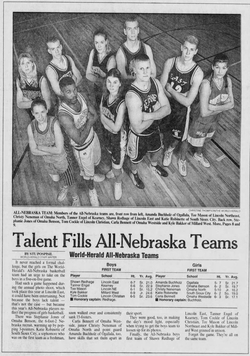 SuitUpVarsity's tweet photo. The 1999 all-Nebraska teams. https://t.co/rHp0Dgy9Qu