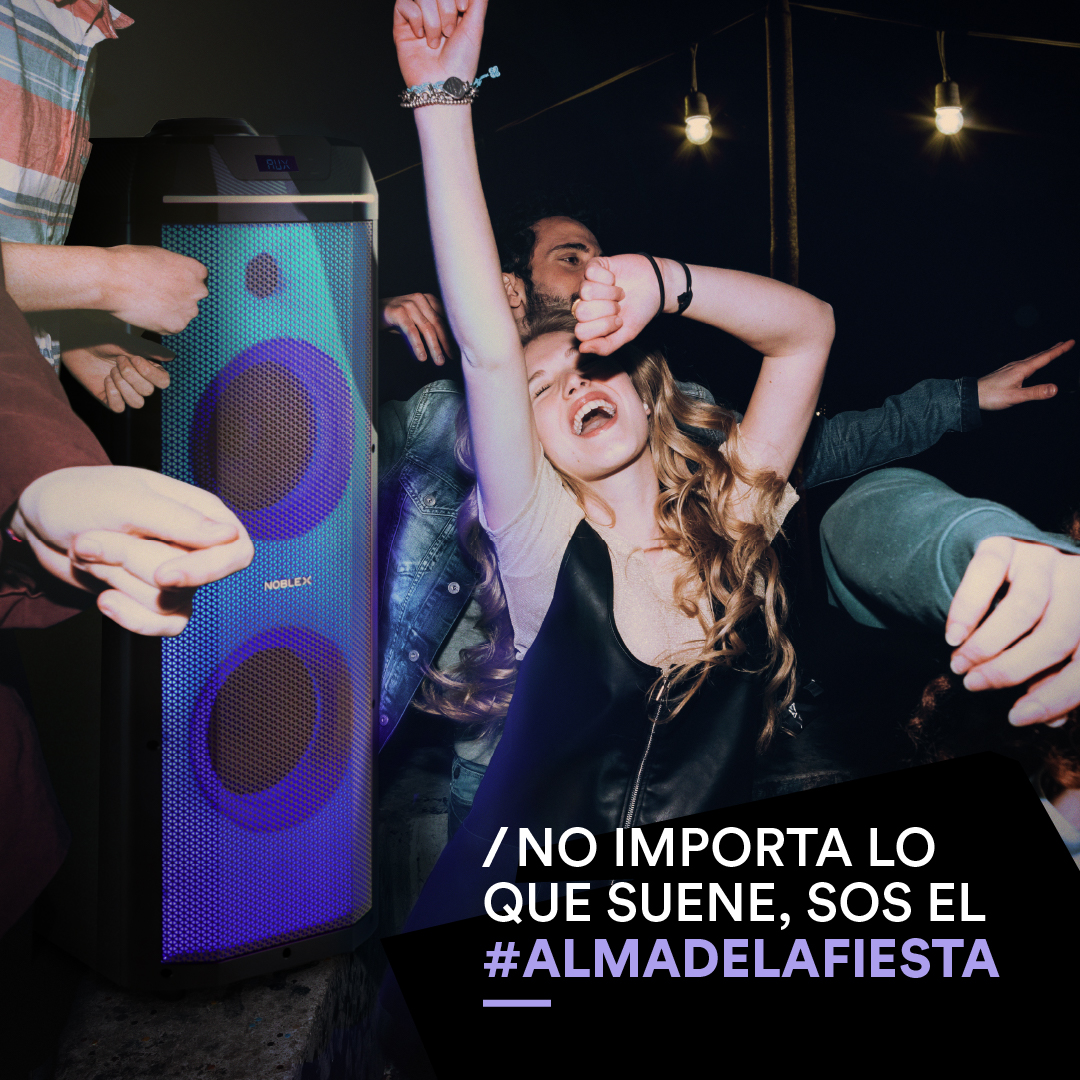 ¿Qué te pinta escuchar este finde? ✅Reggaeton Modo ON ✅Cumbia a todo volumen ✅Rock argentino nunca falla Sobre gustos no hay nada escrito, vos tirate unos pasos con #Noblex y convertite en #ElAlmaDeLaFiesta 🎶🕺💃