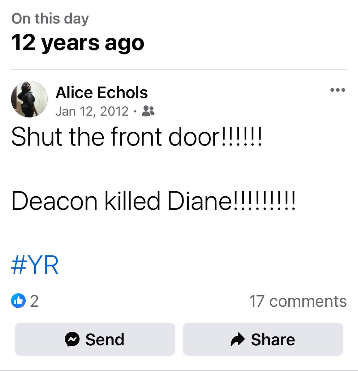 makeemhate's tweet image. And 12 years later Diane &amp;amp; Jack are happily married 😂😂😂 ⁦@YandR_CBS⁩ ⁦@YR nsider⁩