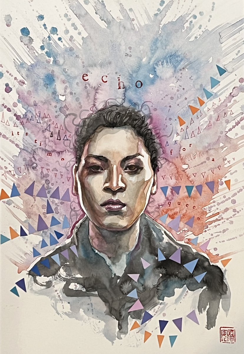 davidmackkabuki's tweet photo. New art in honor of #ECHO 
https://t.co/QtGhxKd2kM
Video of my work here: https://t.co/N0pJKAxG7E
Video interview: https://t.co/xljO1zJa78 https://t.co/zDqZsHoYKK