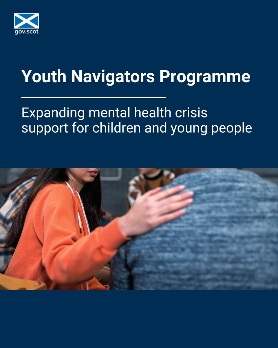 We are expanding mental health support for young people. @NavigatorYouth has supported over 600 young people in crisis and distress at A&E. £64,000 of funding will allow the expansion of the programme and introduce a pilot in schools. ℹ️ gov.scot/news/mental-he…