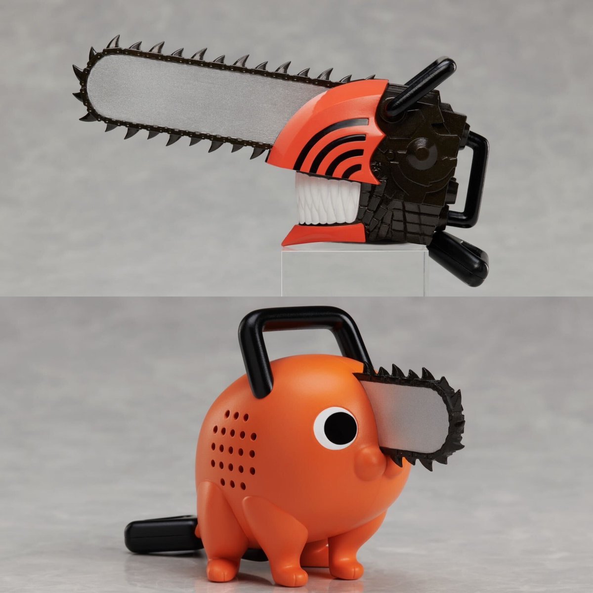 Are your current Chainsaw Man and Pochita figures lacking a little... noise? Pull the cords on these miniature figures and hear the rip-roaring chainsaw sound effects from the series! 🔥⛓️ GET: got.cr/csmsoundminis-…