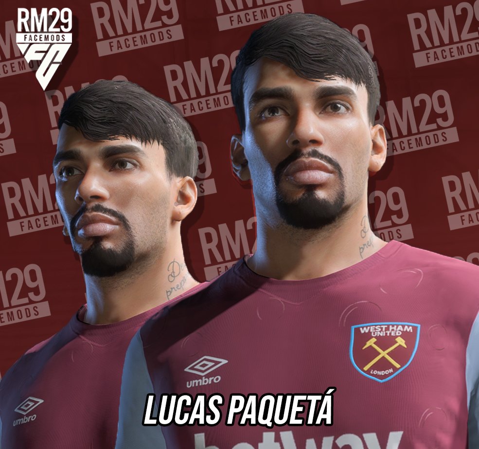 Renan_RM29's tweet photo. 🚨 [FC24] NEW FACE! 🚨

🇧🇷 LUCAS PAQUETÁ (🏴󠁧󠁢󠁥󠁮󠁧󠁿West Ham United FC)

🔓Be a patron to get this and many others facemods for a fair price! You can also get it individually on Patreon or BuyMeaCoffee. DM me for any doubt!

🚨LINKS IN BIO!🚨

#EAFC24 #fifafaces #fifamods #RM29faces https://t.co/QoDsZglNpa