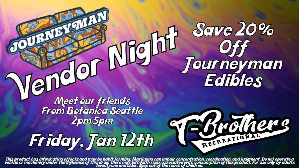 Journeyman Vendor Day Today!
Order online, Pickup in Store
TBrothers.org