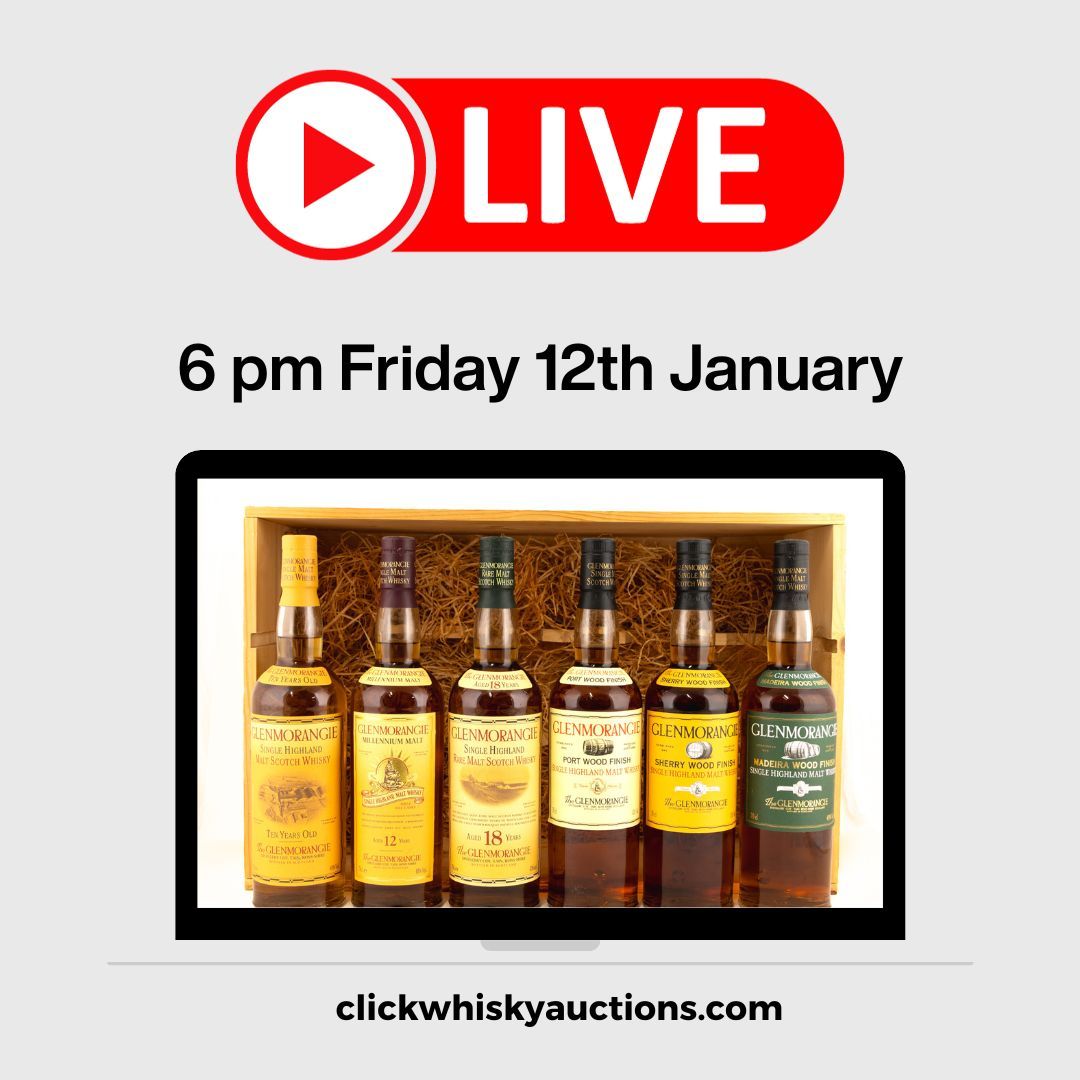 Auction now LIVE!! Check it out and register to bid at buff.ly/3jYuu8O #clickwhiskyauctions #clickwhisky #whisky #livenow #malt #whiskyauction #register #bidnow #whiskylovers #whiskycollectors