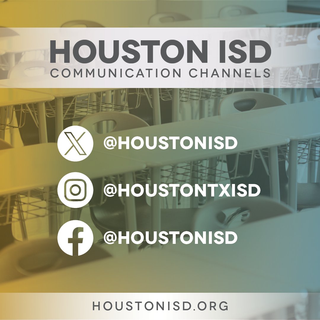 HISD is aware that cold weather is expected over the weekend and into early next week. The District is closed for the MLK holiday on Monday. We will continue to monitor conditions but anticipate school will take place as usual on Tuesday. Follow our channels to stay informed.