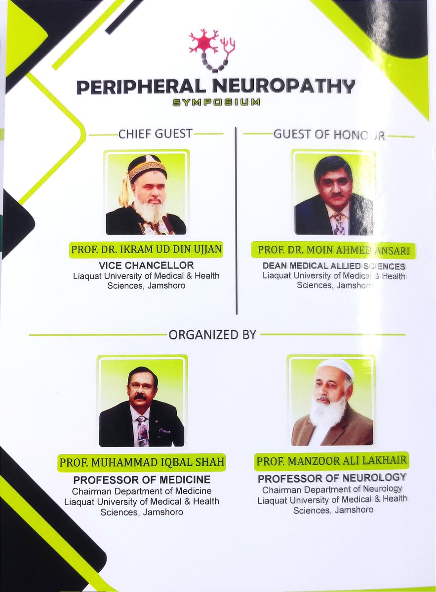 AlimuslimL's tweet photo. Peripheral Neuropathy Symposium
inshAllah #16-1-2024
#LUMHS JAMSHORO https://t.co/65LJB8z7JK
