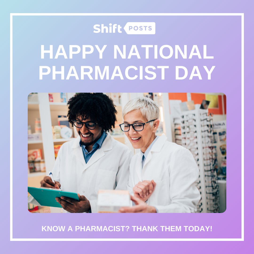 It's National Pharmacist Day! 👩🏿‍⚕️👨‍⚕️ Your tireless work and unwavering commitment to the industry are truly commendable. We appreciate the pivotal role you play in promoting health and well-being. Here's to you and the incredible impact you make every day! 

#nationalpharmacistday