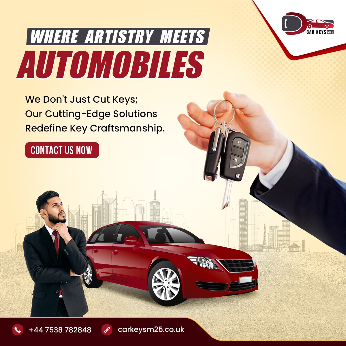 carkeysm25's tweet image. Transform your driving experience with Car Keys M25! 🚗💎 Our key craftsmanship goes beyond cutting keys – it's an art. Unlock style and security with our cutting-edge solutions. Explore more at carkeysm25.co.uk or call us at 07538782848. 🔑✨ #CarKeysM25 #KeyCraftsmanship