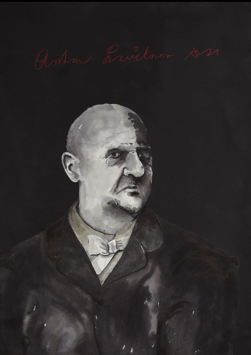Beateschueler's tweet photo. #antonbruckner #bruckner24  Portrait
 by british artist Adam Birtwistle   
#adambirtwistle https://t.co/nsMpkhGwVh