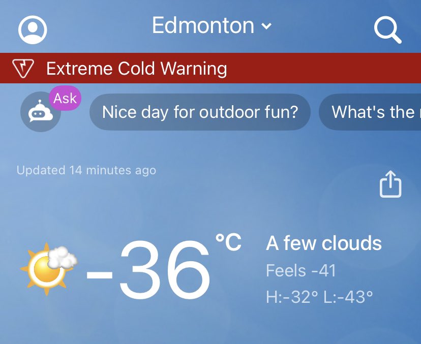 Sometimes I wonder why people keep moving to Halifax but then I look at our January temperatures lately…