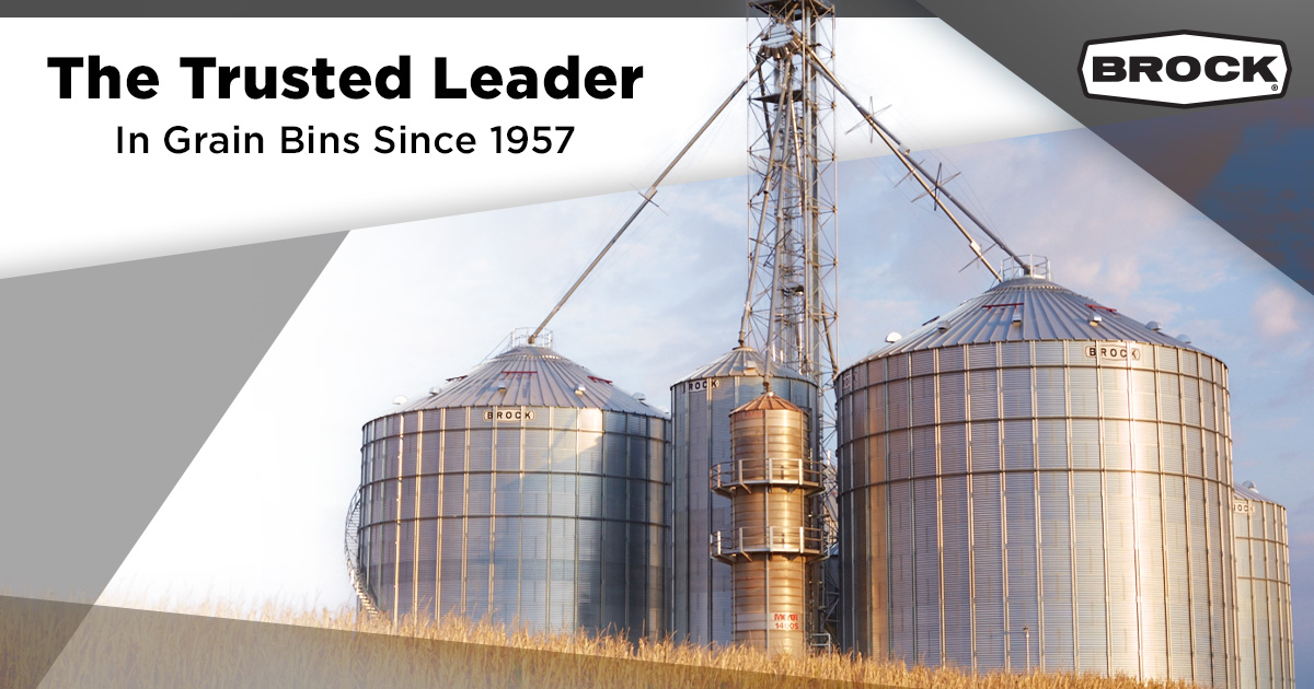 brockgrain's tweet photo. Brock has been your trusted leader in On-Farm Grain Bins since 1957.

With 5-year warranties and nearly 70 years of serving farmers, Brock has the products and reputation you can depend on. https://t.co/NwwxgKB9GF https://t.co/2EQOZ4kDkS