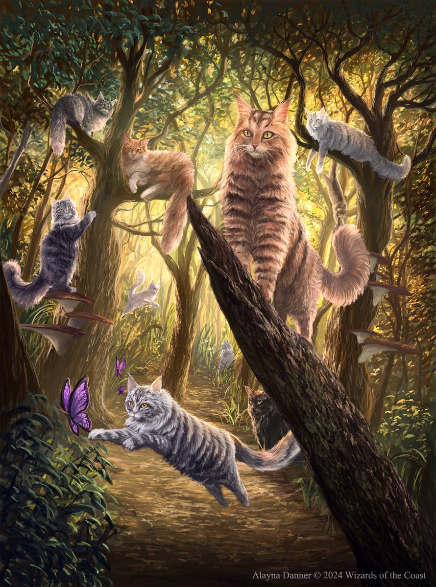 Cat Tree Forest for the new Raining Cats & Dogs Commander deck! Pre-orders are available for playmats and limited edition prints! Half of all proceeds will benefit animal charities. alayna-danner.square.site
AD: Sarah Wassell
#mtg #mtgart #mtgsld
