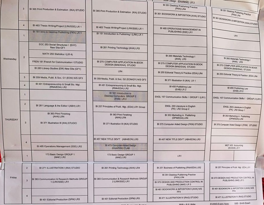 Noticeboardgh's tweet photo. 📍📍 TIMETABLE UPDATES 📍📍
The Provisional timetable of the KNUST First Semester of the KNUST 2023/2024 for the various departments have been released❗👀
NB: Lectures begins on Monday,15th January,2024 at exactly 8am🚨
#KNUSTNotice | #AcademicUpdates https://t.co/T9Z1AC16ph
