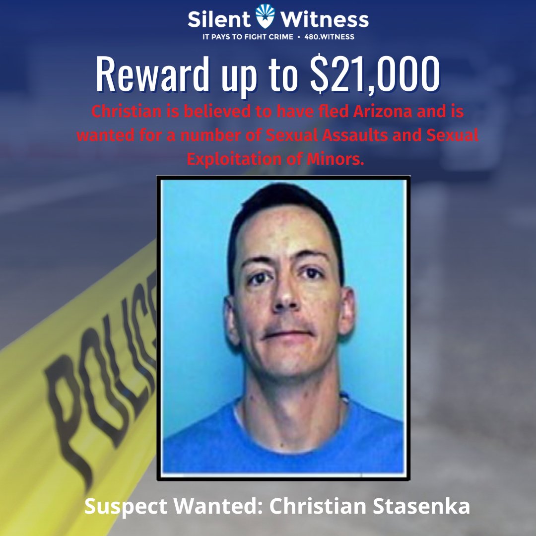 <a href="/TempePolice/">Tempe Police Department</a> is looking for a suspect believed to have fled Arizona. He is wanted for a number of felony crimes.

If you have any information, please call <a href="/SilentwitnessAZ/">Silent Witness</a> and remain anonymous at 480-WITNESS or leave a tip on the Silent Witness website at silentwitness.org