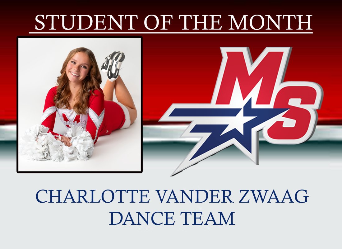 Charlotte has been an amazing addition to MSDT! She works so hard, gets along with everyone, is fun and positive to be around, and is so fun to watch dance. Congrats, Charlotte! Amazing work! #TPW <a href="/MSDanceTeam/">Millard South Dance Team</a>