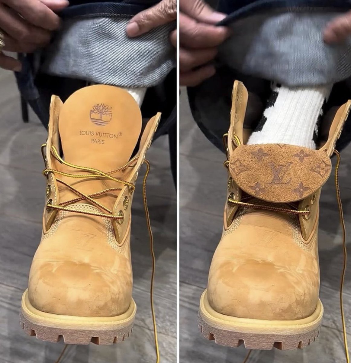 StreetFashion01's tweet image. Louis Vuitton x Timberland (2024)