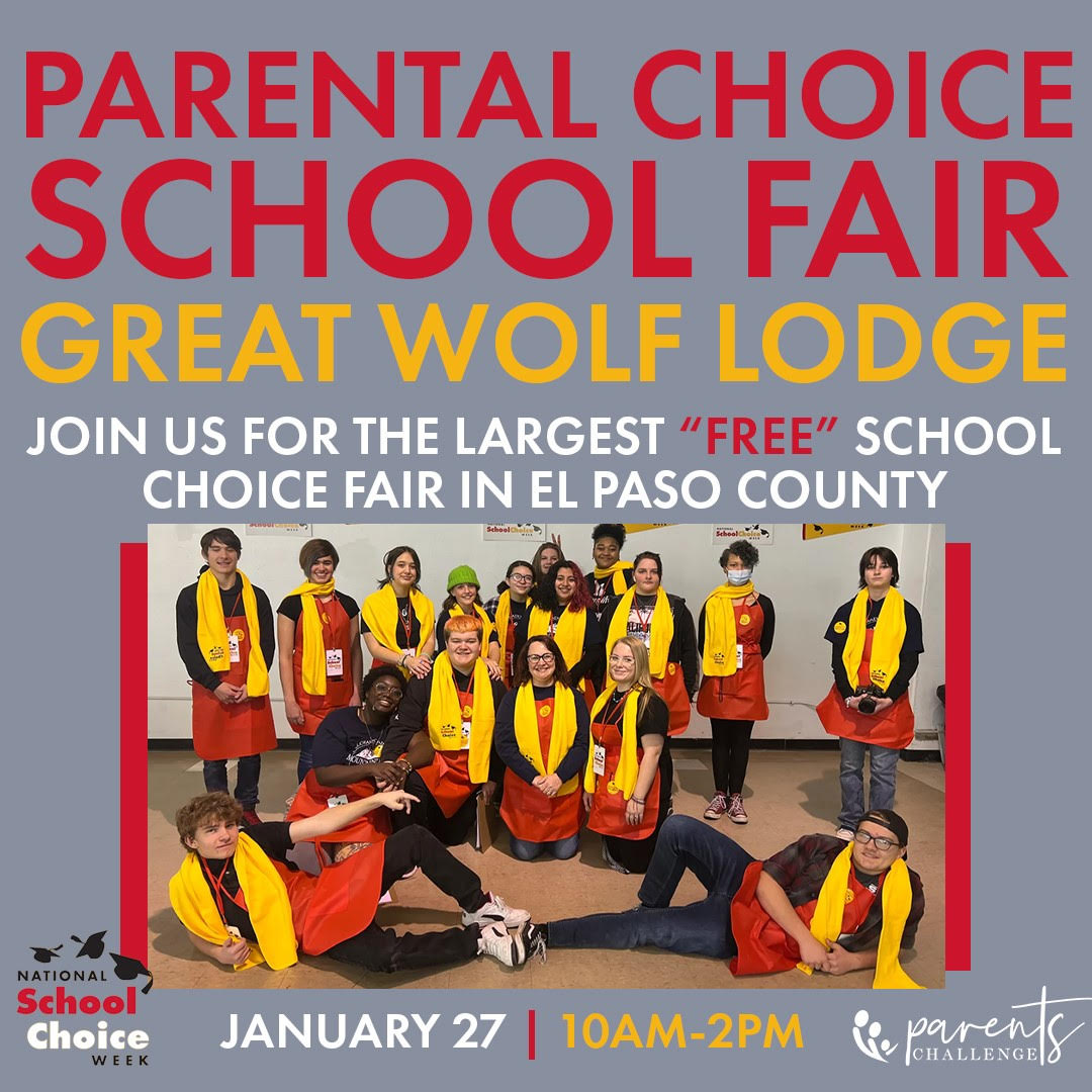 Join us for the Parental Choice School Fair in Colorado Springs on January 27th. It's FREE and FUN for families! Register here: schoolchoiceweek.com/events/colorad… #edcolo #ColoradoSprings #NSCWColorado #NSCW #ParentsChallenge #SchoolFair #PSOL