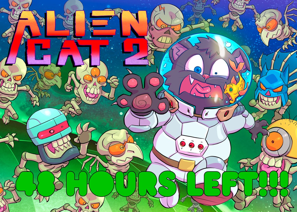 PscdGames's tweet photo. So, we have less than 48 hours left until the end of the #AlienCat2 #kickstarter for #NES and #SNES. If you missed this event, you still have time.

https://t.co/mpGkxz4sjY https://t.co/aiKZAWsEfH