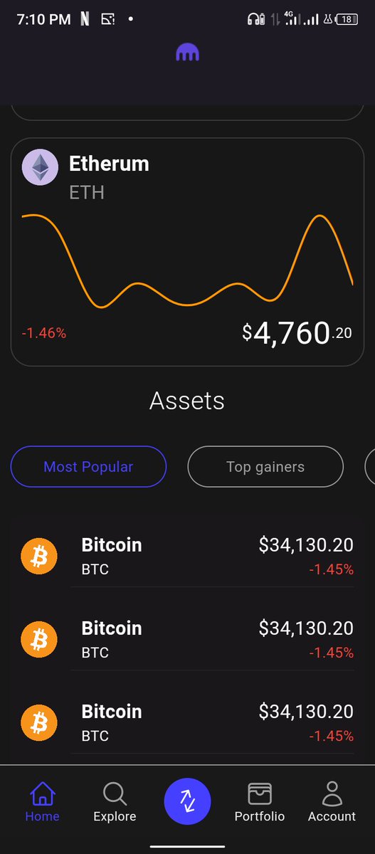 tim_codes117's tweet photo. Hi everyone, I made a UI clone of @krakenfx app using flutter.

Please, review and react
Source code:
https://t.co/CxuLIVPCkk 

#TrendingNow #CaptainMilIer https://t.co/AmBcTy0P5f
