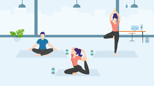 Everyone knows about yoga, a new type of exercise. Yoga has been around for many years. But people are also paying more attention to their fitness, so it's been re-thinking lately.