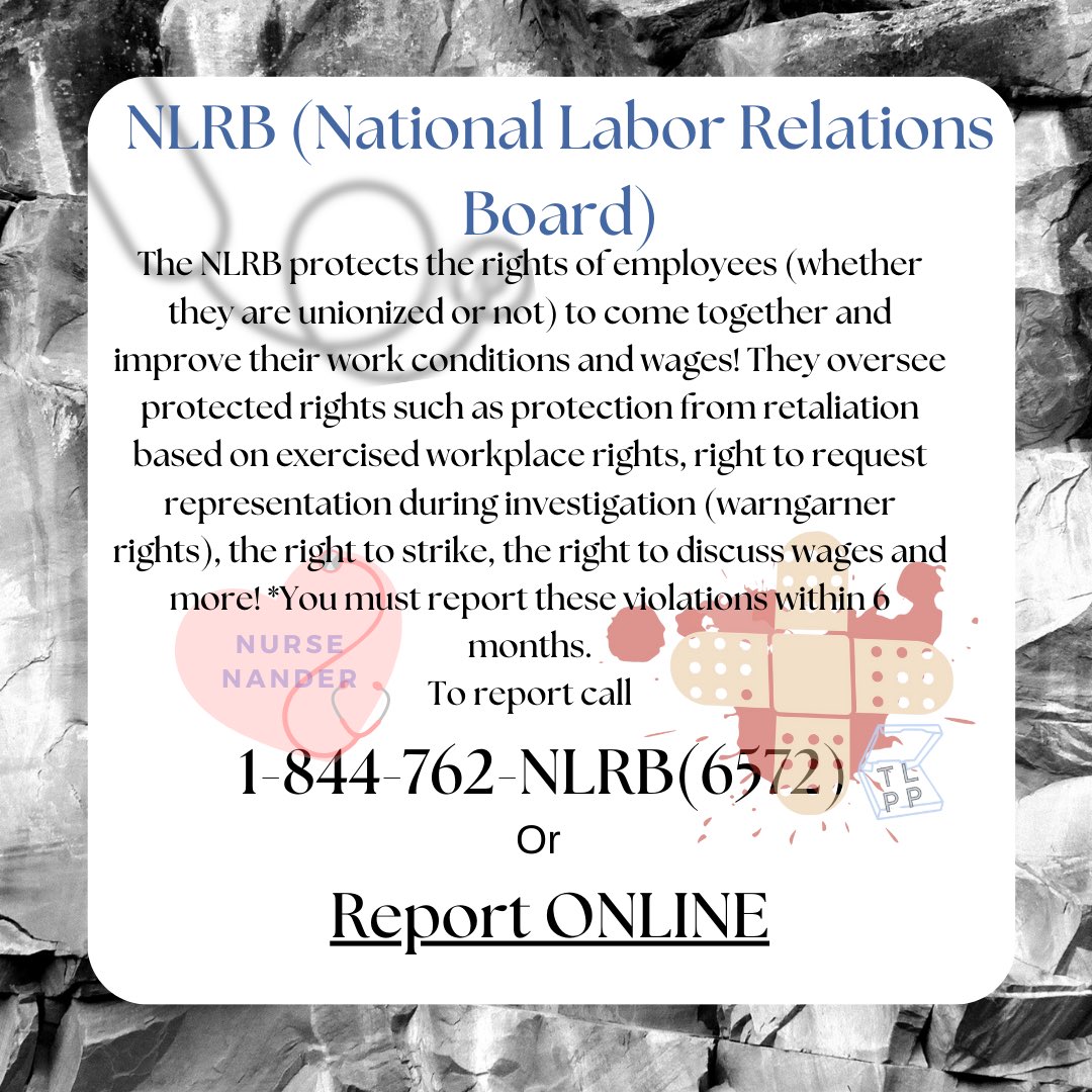 NanderNurse's tweet photo. REPORT TO PROTECT is LIVE in Files! This is a compilation of agencies that you can report healthcare systems and providers to violations, ￼ retaliation and more. ￼ see if I was with a clickable links ￼ https://t.co/4MPWex2iTz? https://t.co/dupIZOBiC4